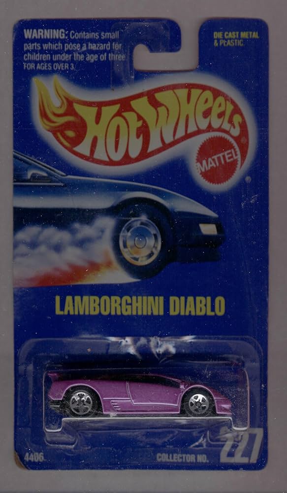 Amazon.com: Hot Wheels 1991-227 Lamborghini Diablo All Blue